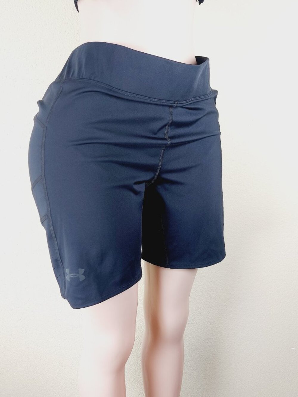 Under Armour Women's Black HeatGear Elastic Waist Compress Bike Shorts Size XXL - Picture 4 of 10